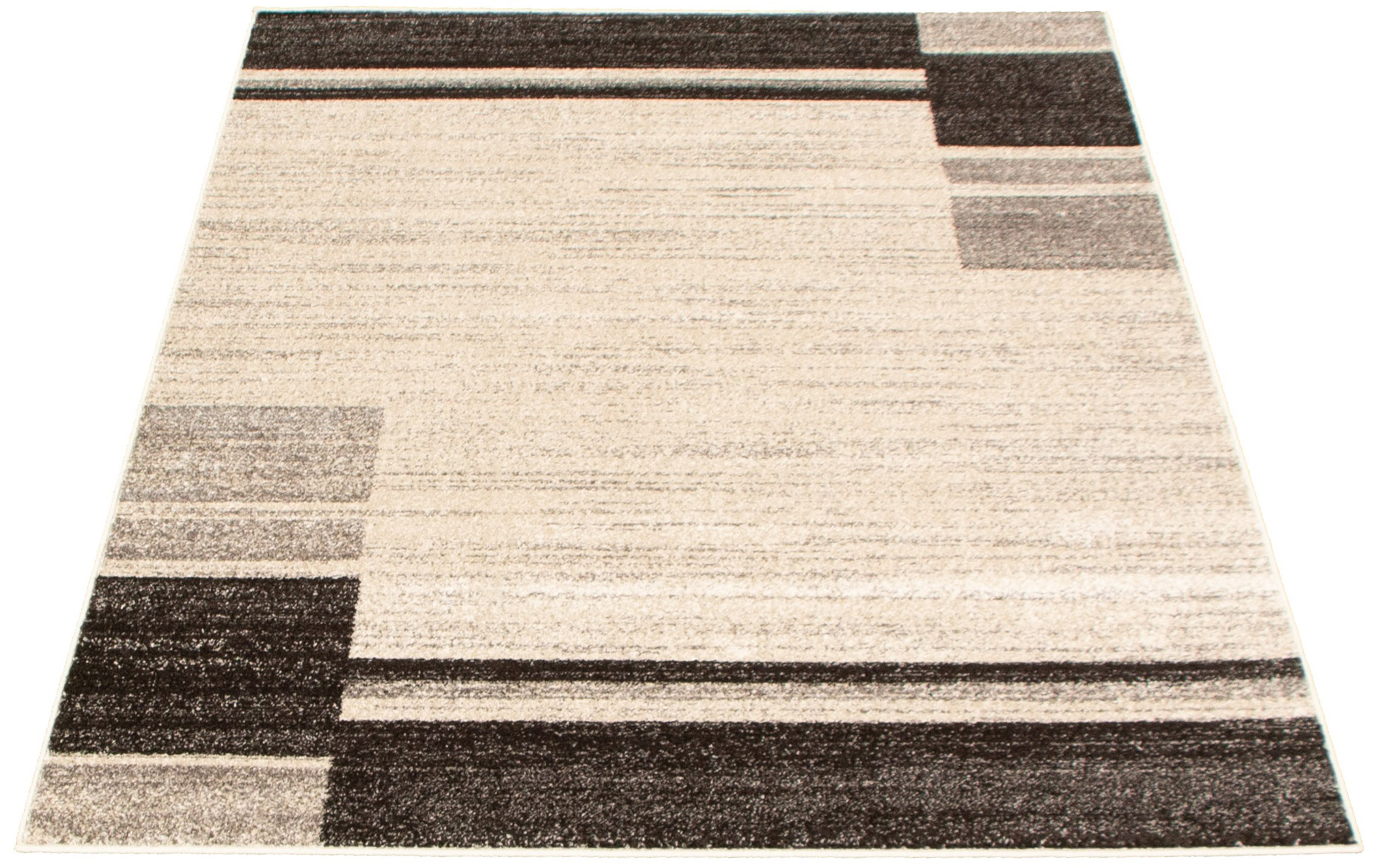 Ebern Designs Salime Ivory Taupe Dark Brown Area Rug Reviews Wayfair