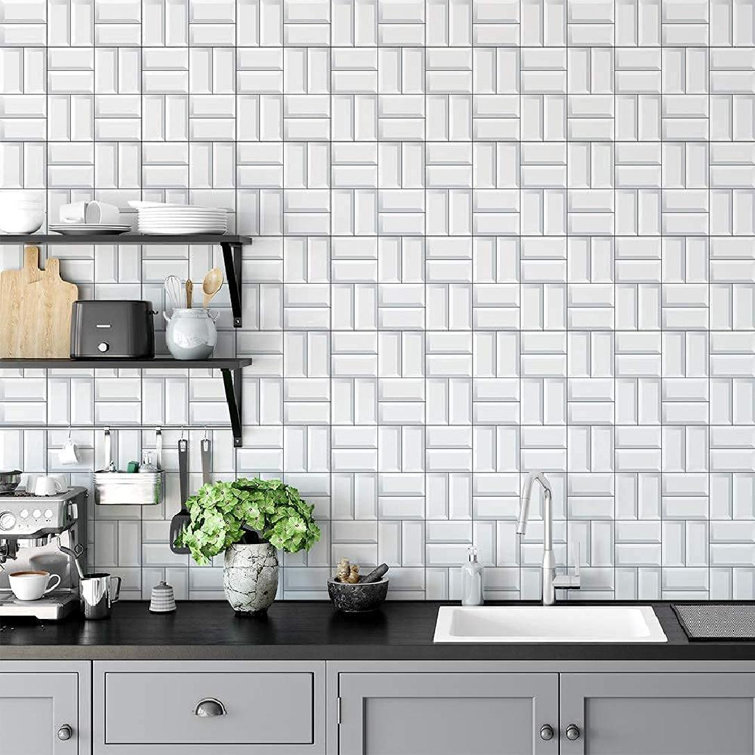 Peel & Stick Backsplash Mosaic Tile Wall Sticker for Bathroom Kitchen 4*4" 40PCS Peel & Stick Backsplash Mosaic Tile Wall Sticker for Bathroom Kitchen 4*4" 40PCS