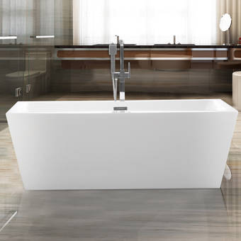 Vanity Art 59 X 30 Freestanding Soaking Acrylic Bathtub Reviews Wayfair Ca