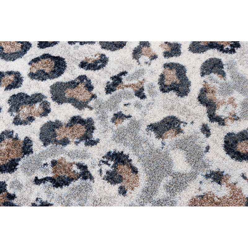 Bloomsbury Market Nanaimon Animal Print Tan Gray Indoor Outdoor Bloomsbury Market Nanaimon Animal Print