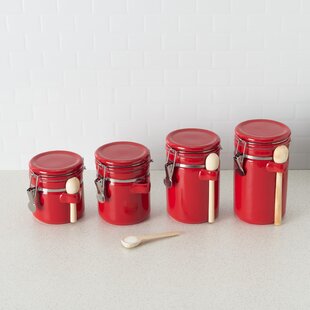 red tin canisters