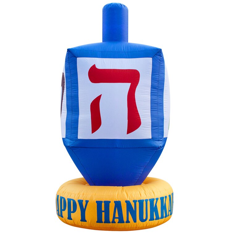 The Holiday Aisle® Dreidel Hanukkah Decoration Inflatable | Wayfair