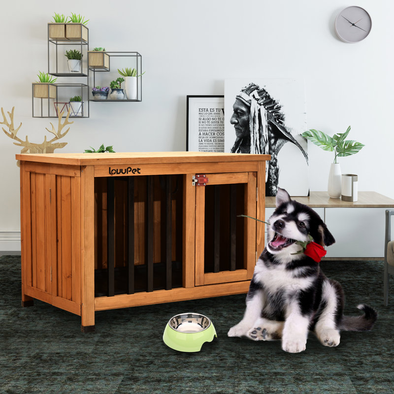 wayfair wooden dog crate