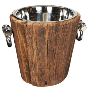Acrylic Wine Bucket Wayfair Rustic Wood Wine Bucket