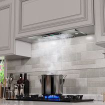 38” Island Mount Stainless Steel Range Hood 3 Speed Touch Control Panel 