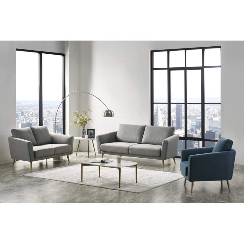 Brayden Studio Bongiorno Modern 3 Piece Living Room Set Wayfair