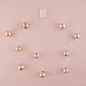 String of Lights with Mercury Glass Globes