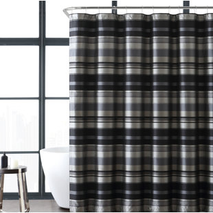 Black Striped Shower Curtains You Ll Love Wayfair Quickview