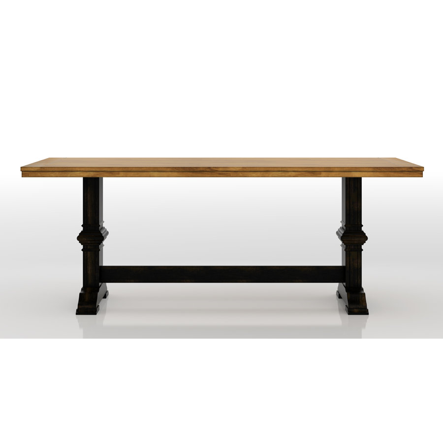 Ullin Rubber Solid Wood Dining Table
