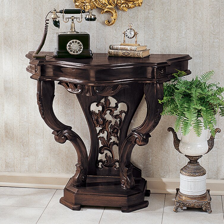 Design Toscano Chateau Gallet Marble Topped Console Table 