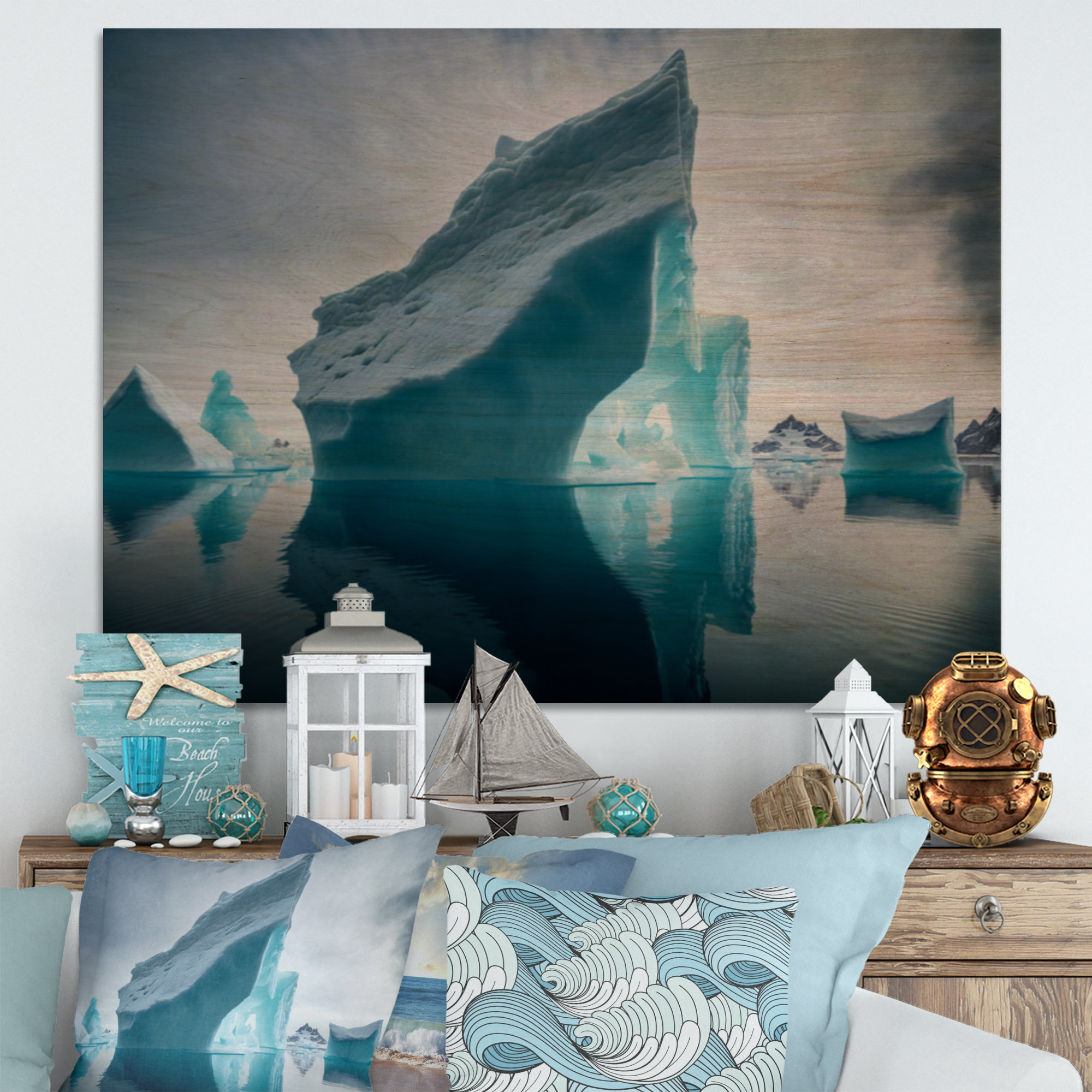 Millwood Pines Floating Majestic North American Iceberg I Floatng ...