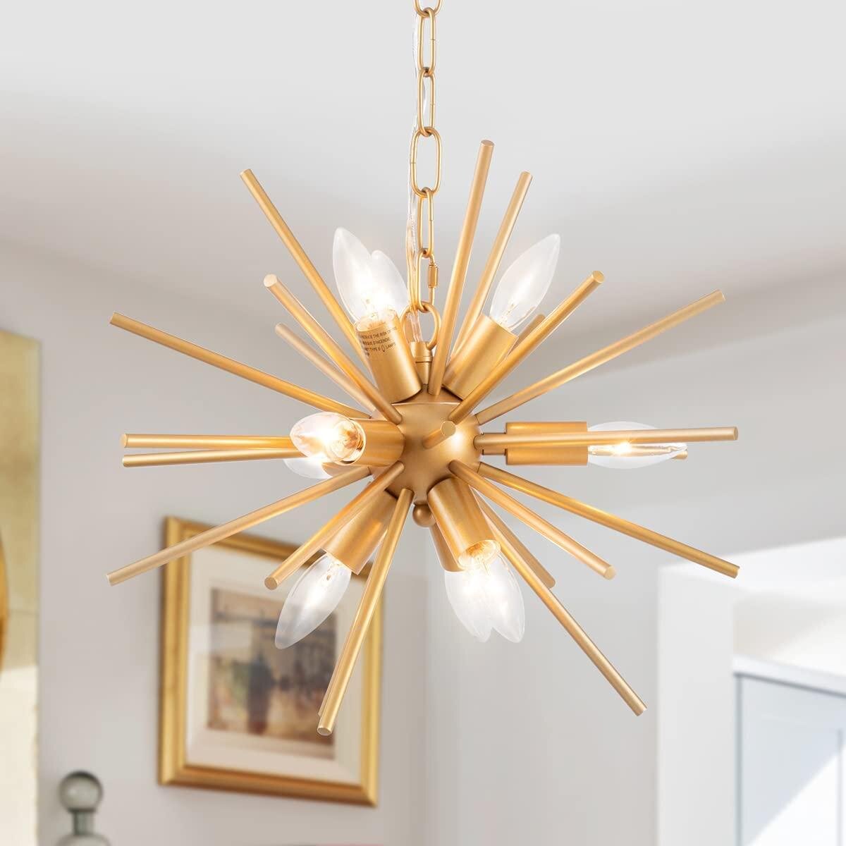 Everly Quinn Grail 9 Light Sputnik Sphere Chandelier Wayfair