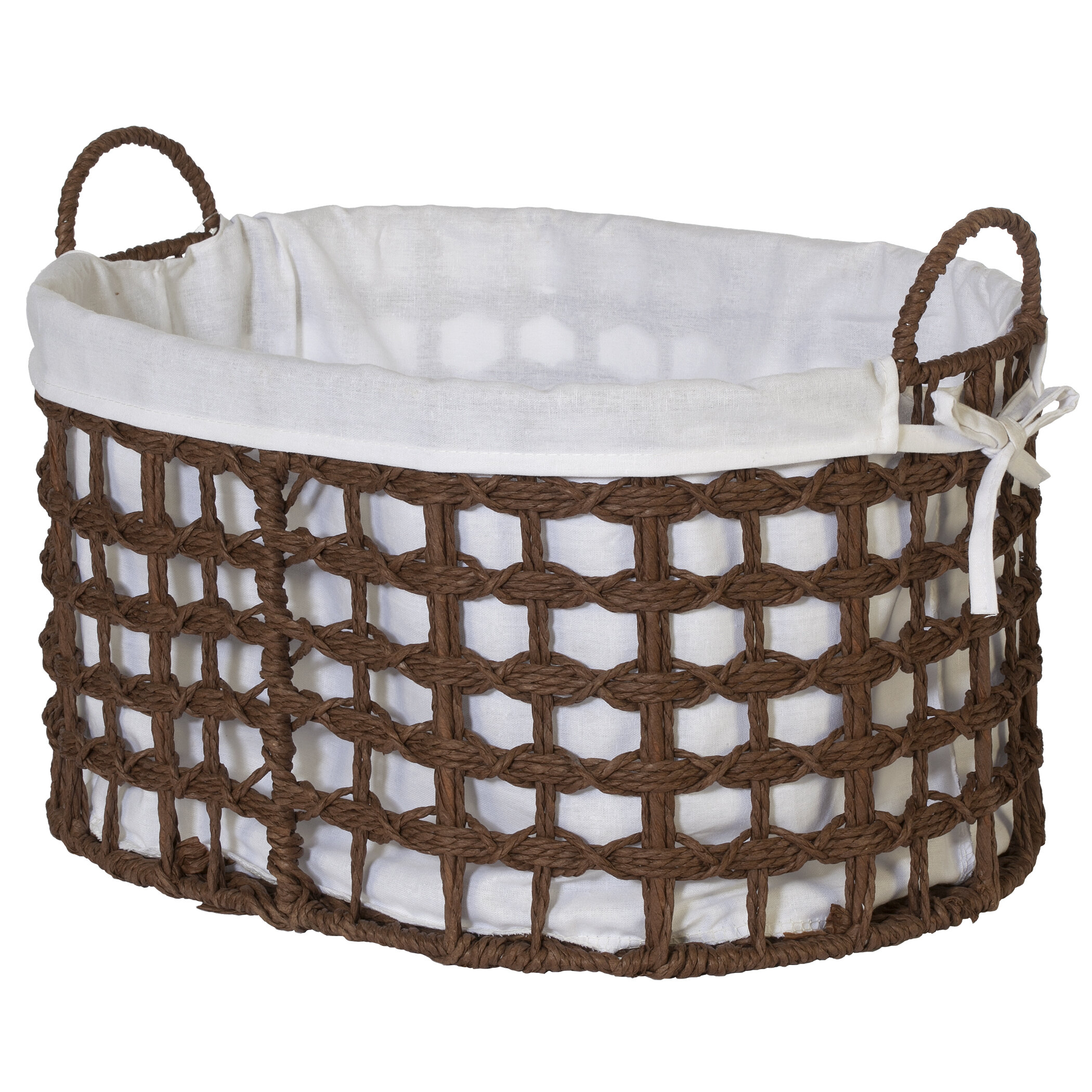 weaved storage baskets