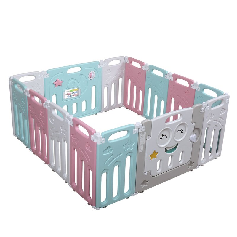 colorful baby gate