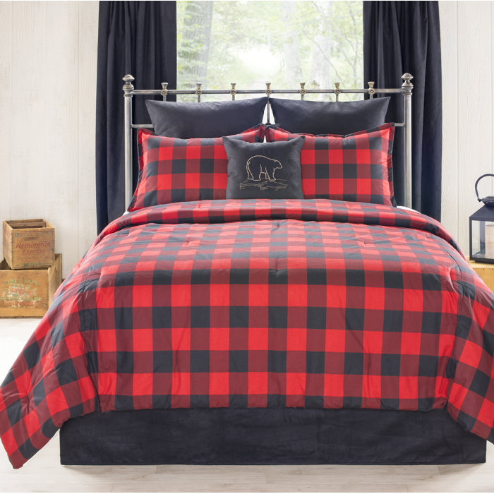 Loon Peak Vara Bear Creek Cabin And Lodge Comforter Set Wayfair