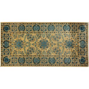 One-of-a-Kind Ziegler Hand-Knotted Yellow Area Rug