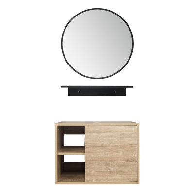 Beyo 24" Wall-Mounted Single Bathroom Vanity Set with Mirror