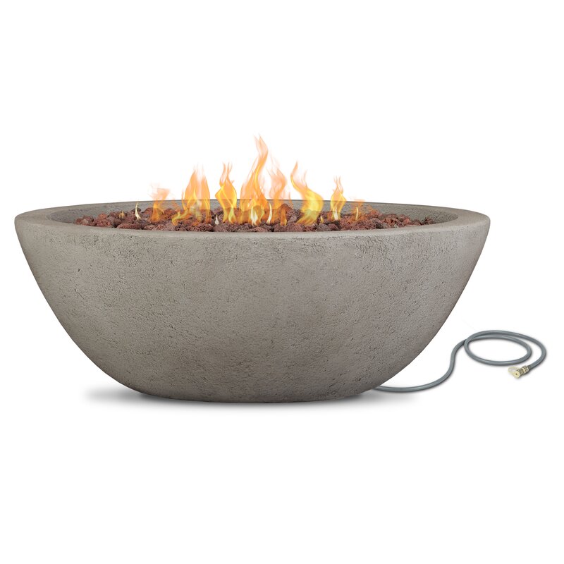 Real Flame Riverside Concrete Propane Fire Pit Reviews Wayfair Ca