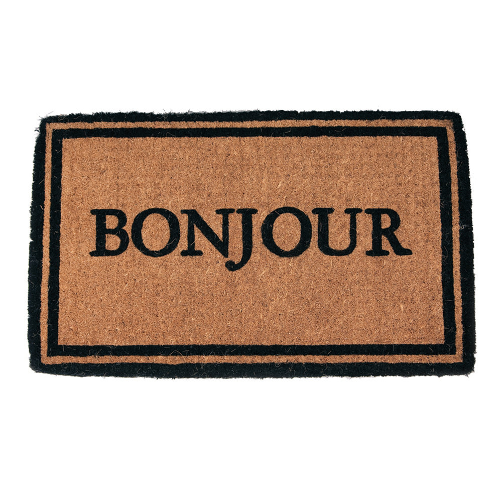 Ophelia Co Patrick Bonjour 30 In X 18 In Outdoor Door Mat