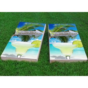 Margaritaville Theme Cornhole Game (Set of 2)