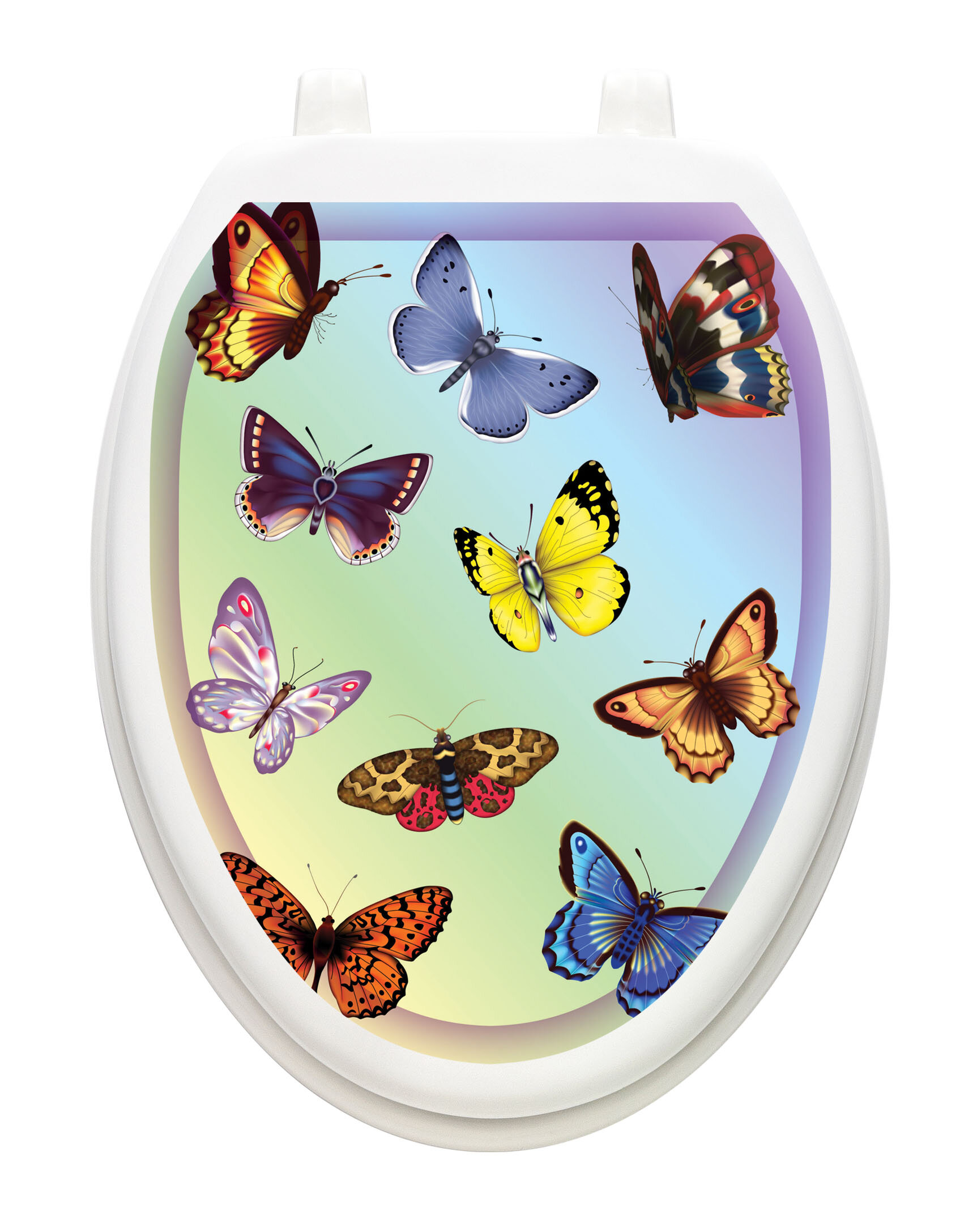 butterfly toilet seat