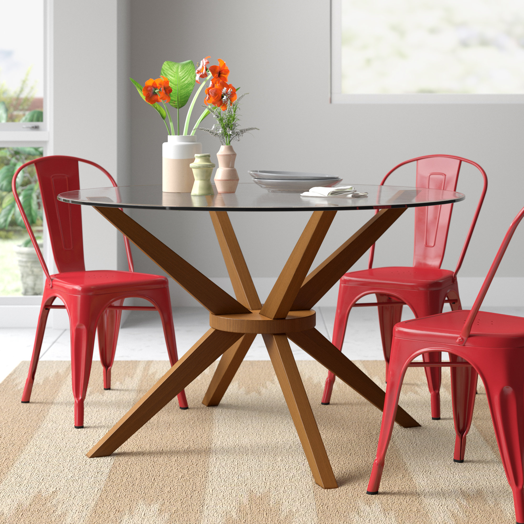 Glass Kitchen Dining Tables You Ll Love In 2020 Wayfair