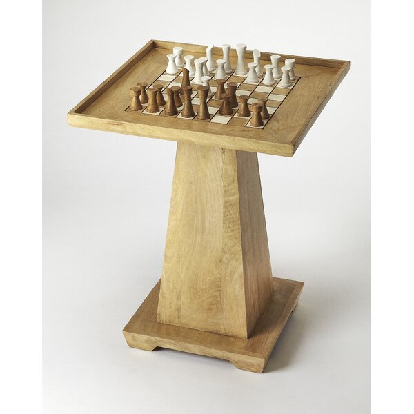 Schachtisch Spieltisch Beistelltisch Chess Table Mangoholz Holz Kaffeetisch