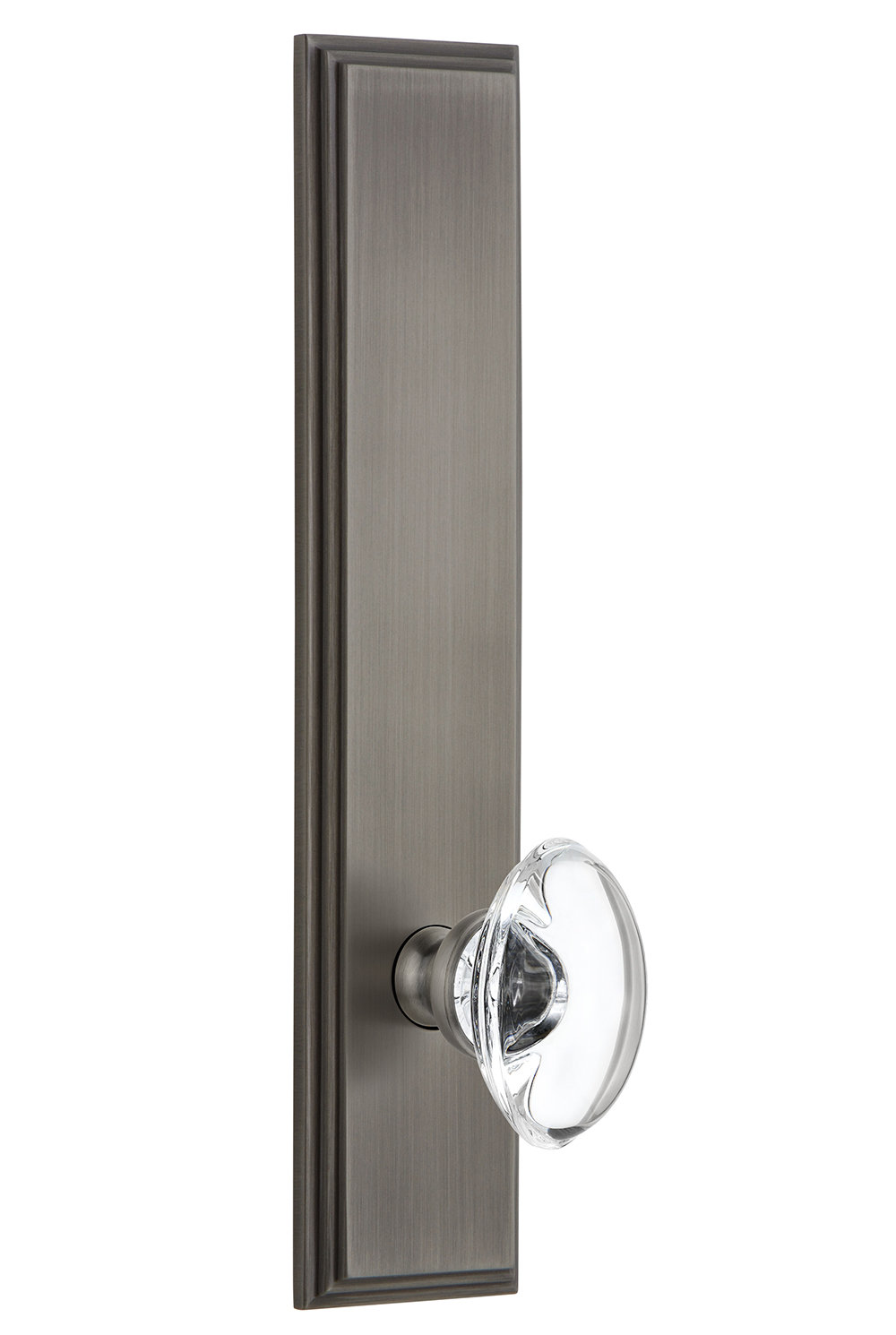 Grandeur Crystal Provence Double Dummy Door Knob With Carre Plate