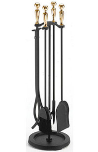 Modern Fireplace Tools Accessories Allmodern Ball Handle 5 Piece Fireplace Tool Set