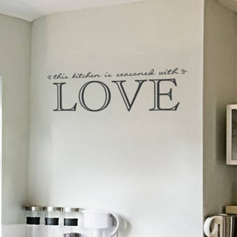 Wallums Wall Decor This Kitchen Is Seasoned With Love Quote Wall Decal Wayfair