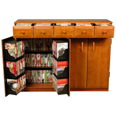 Multimedia Cabinet With Library Style Drawers Red Barrel Studio