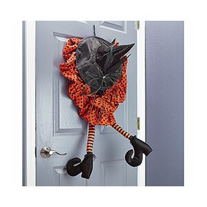 Animated Door Hanger Witch Hat