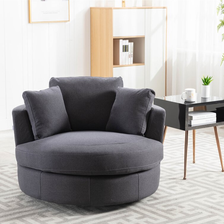 swivel barrel sofa