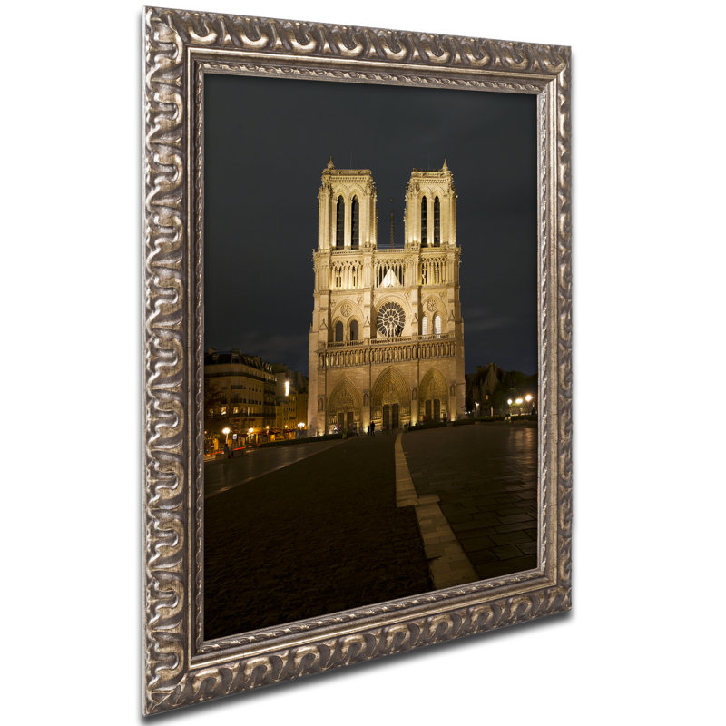 Trademark Art Notre Dame De Paris By Michael Blanchette Picture Frame Photograph Print On Canvas Wayfair