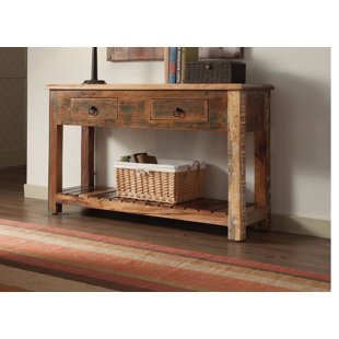 West Oak Lane Charmed Rustically Wooden Console Table by Loon Peak Best Choices