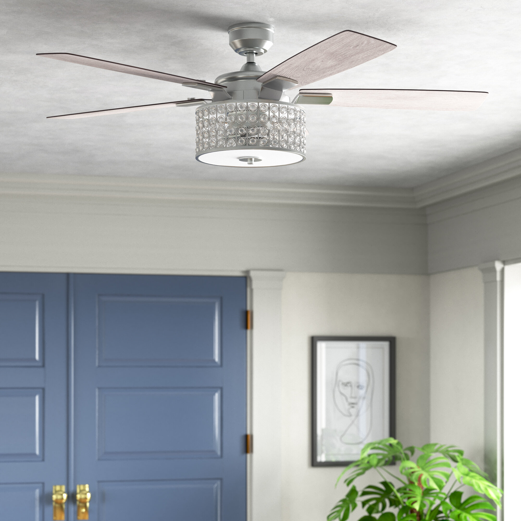 brandwonden Vergelijking Portaal Willa Arlo Interiors Vanmeter 52'' Ceiling Fan with Light Kit and Remote  Included & Reviews | Wayfair