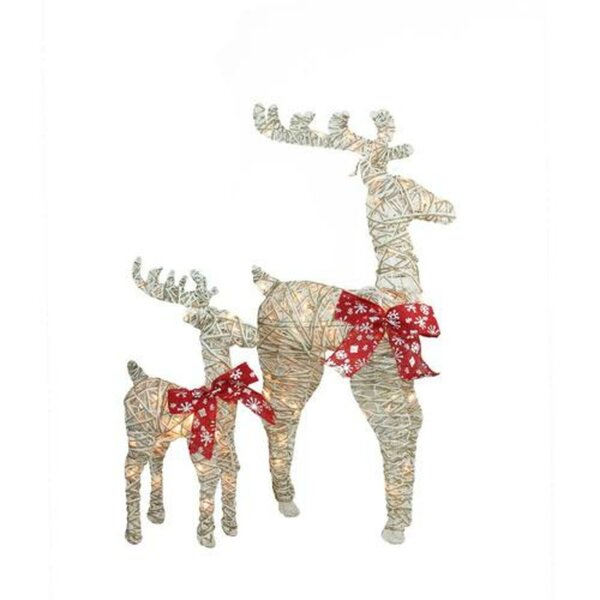 NEW!~Standing 8.75/" Deer Red Glitter Buck~Christmas Reindeer~Tree//Wreath//Base