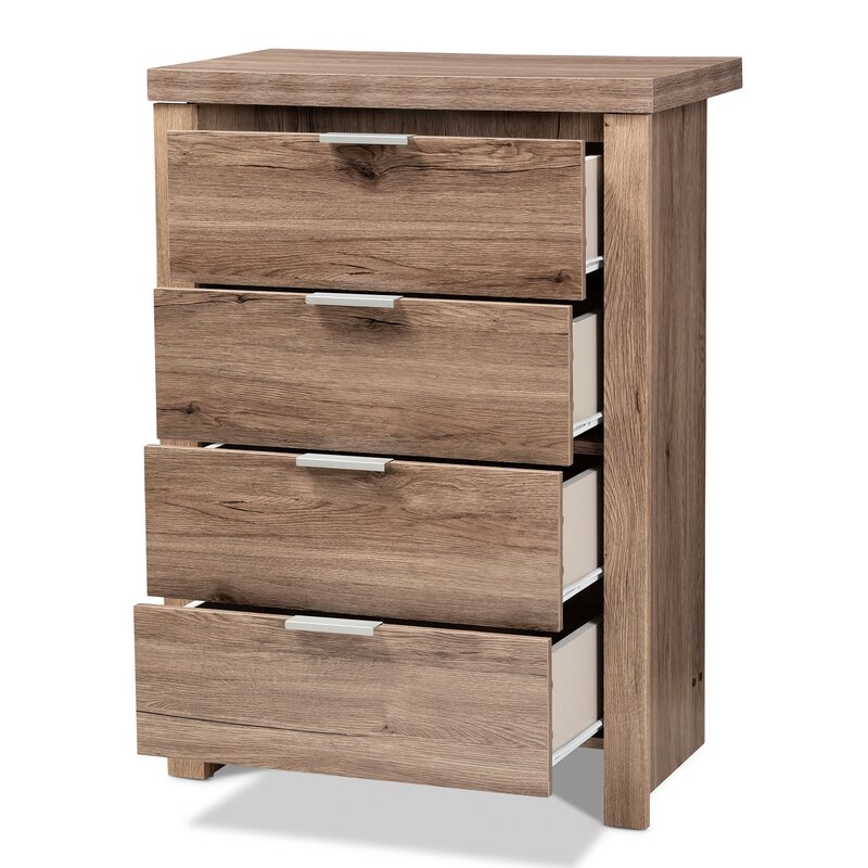 Union Rustic Tellier 4 Drawer Chest Reviews Wayfair