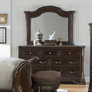 Hepburn 7 Drawer Dresser with Mirror b..