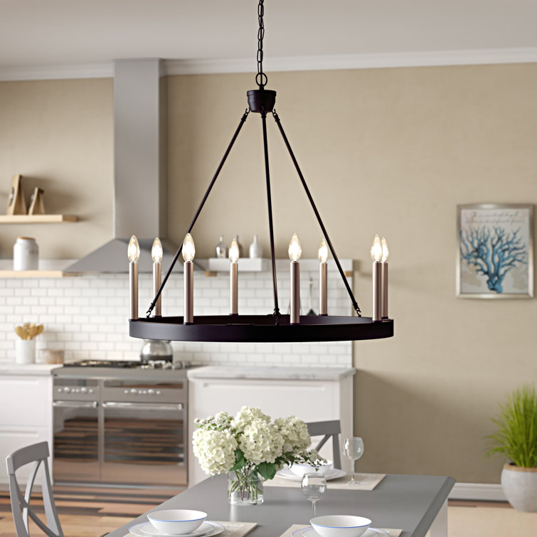 Wagon wheel dining room light clearance