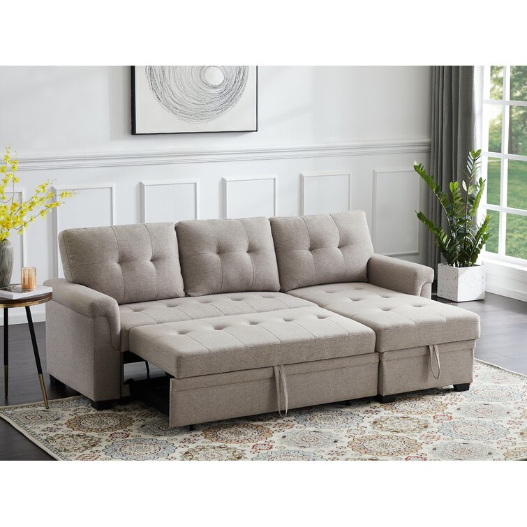 memory foam sleeper sofa with chaise