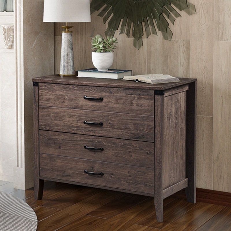 Tangya Home Office Lateral File Cabinet With Two Drawers ...