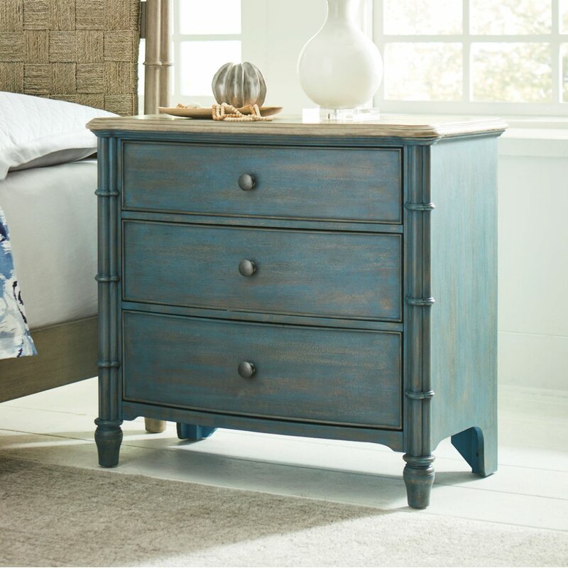 One Allium Way Janae 3 Drawer Nightstand Wayfair