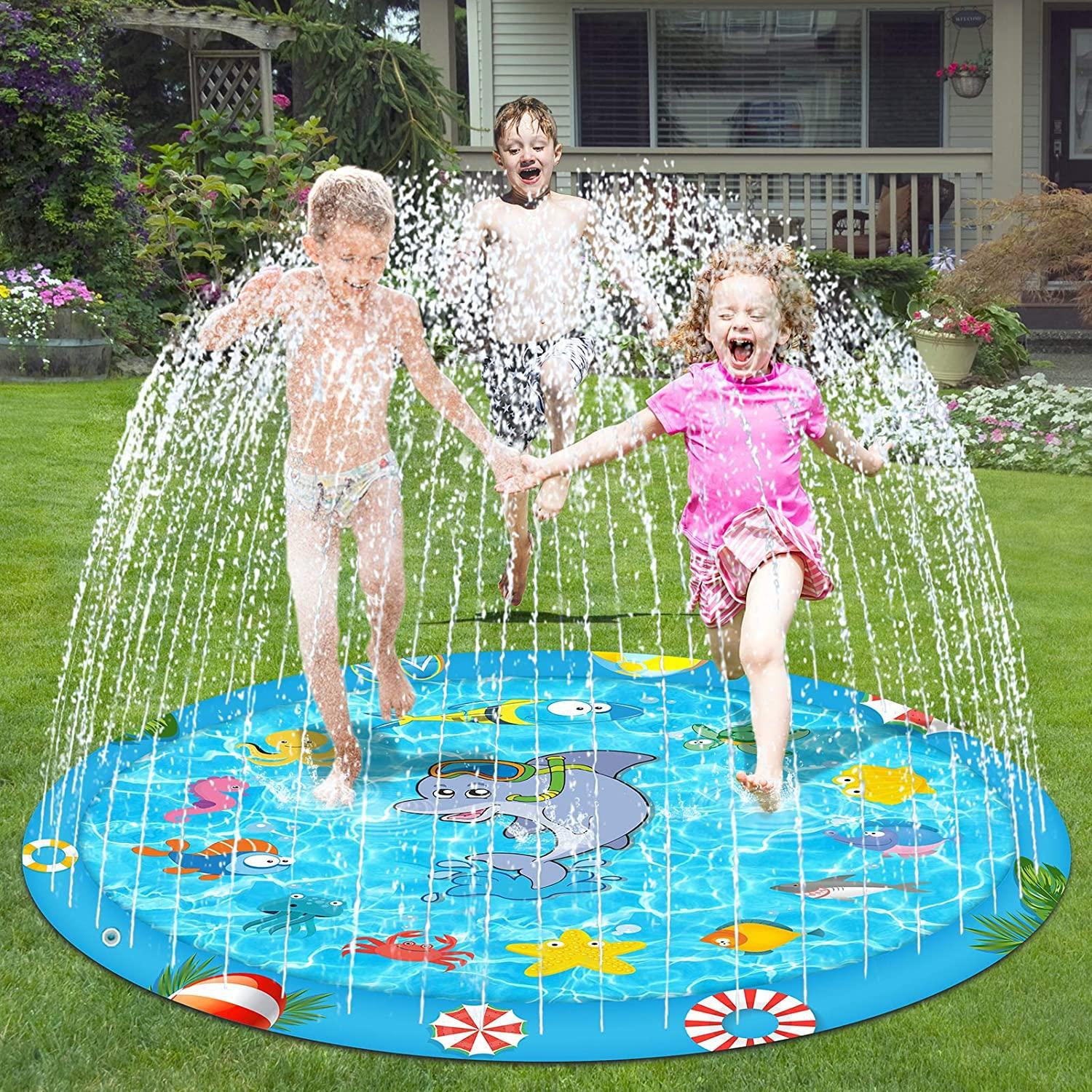 Splash Pad Sprinkler for Kids 68 Outdoor Water Toys for 2 3 4 5 6 7 8 Years Old Boy Girl Sprinkler Pool for Kids Toddler Baby Sprinkler-Splash-Pad--Water-Toys Splash Pad Sprinkler for Kids 68 Outdoor Water Toys for 2 3 4 5 6 7 8 Years Old Boy Girl Sprinkler Pool for Kids Toddler Baby Sprinkler-Splash-Pad--Water-Toys