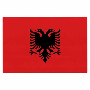 Bruce Stanfield Flag of Albania Digital Doormat