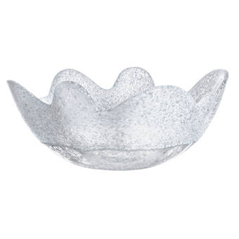 Iittala Ultima Thule Glass Glam Decorative Bowl In Silver