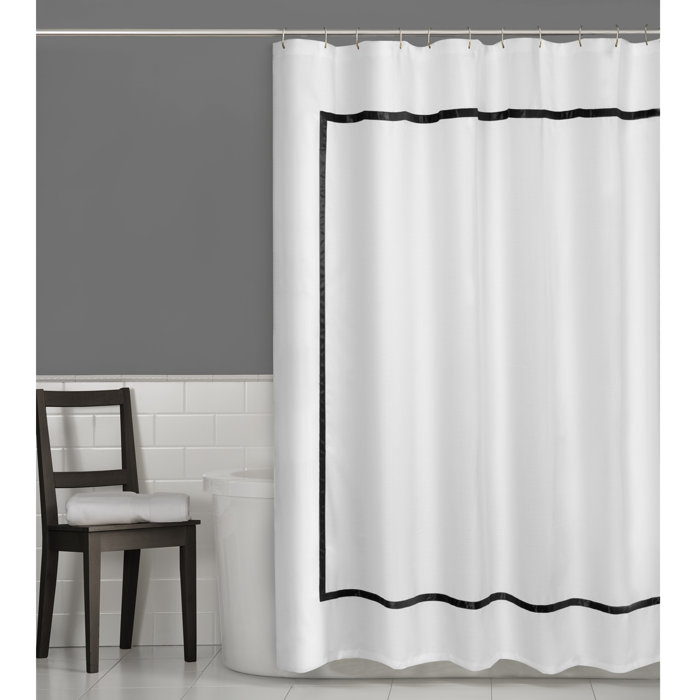 Maytex Hotel Border Single Shower Curtain Reviews Wayfair Ca