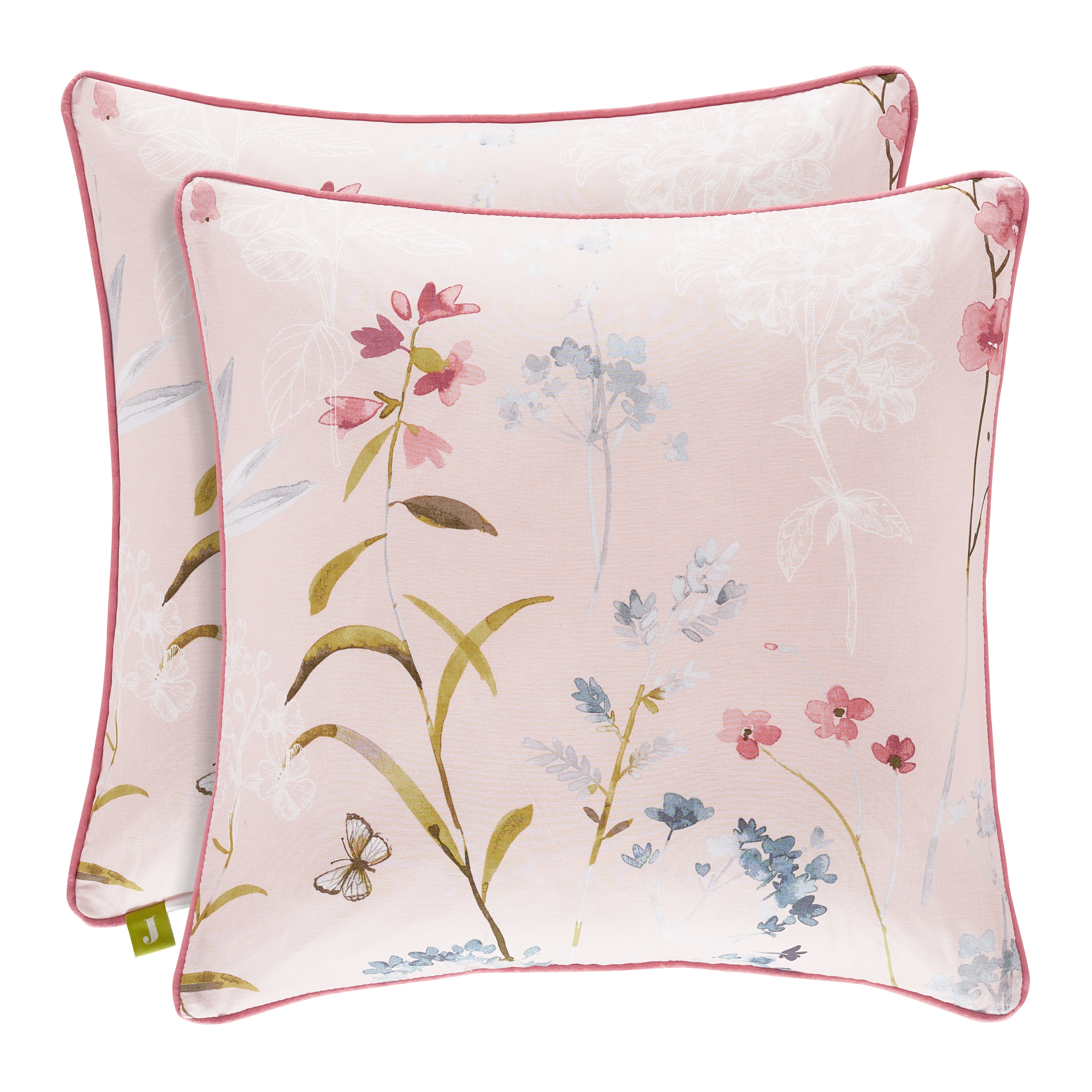 August Grove Johnson Cotton Floral Throw Pillow Wayfair