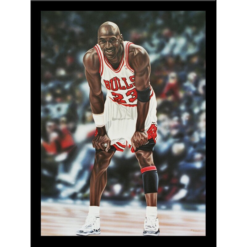 Buy Art For Less 'Michael Jordan Chicago Bulls' Framed Graphic Art ...