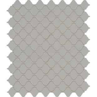 Dove Gray Arabesque Tile Wayfair Domino Arabesque Mesh Mounted Porcelain Mosaic Tile In Gray